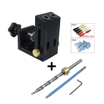 

Oblique Hole Locator Drill Bits Pocket Hole Jig 15 Degree Angle Drilling Guide