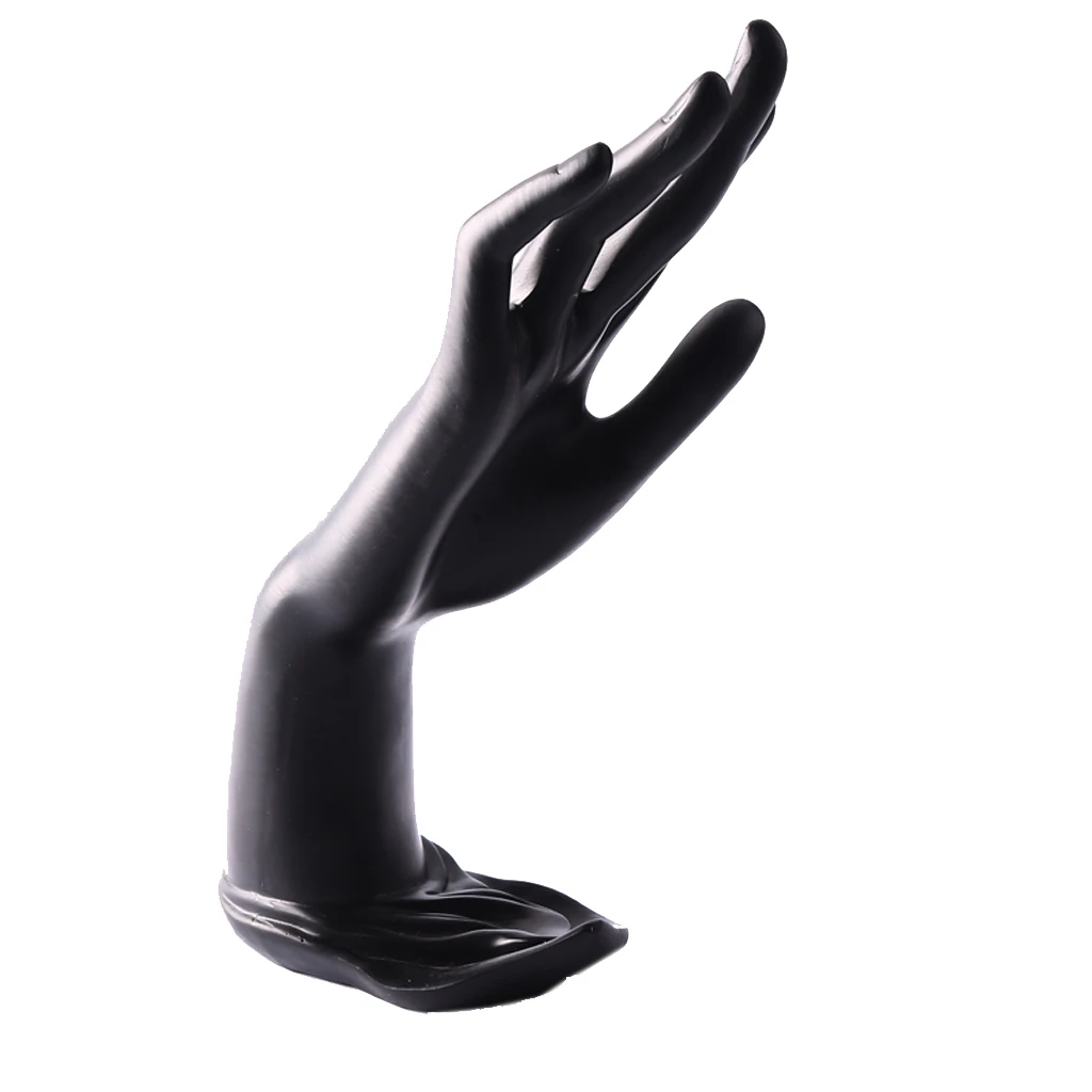 Женский черный манекен рука дисплей ювелирные изделия браслет кольцо перчатка подставка держатель