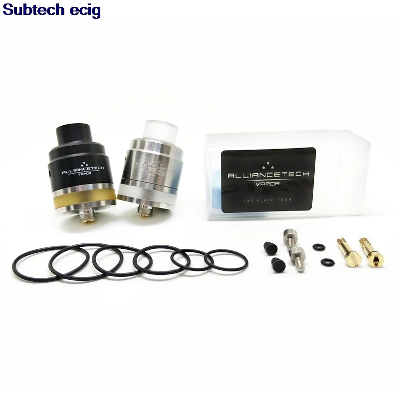 Online Cigarrillo E Flave 24mm RDTA tanque reemplazable 2mm capacidad inferior relleno bobina única BF Pin control de flujo de aire lateral para 510 mods