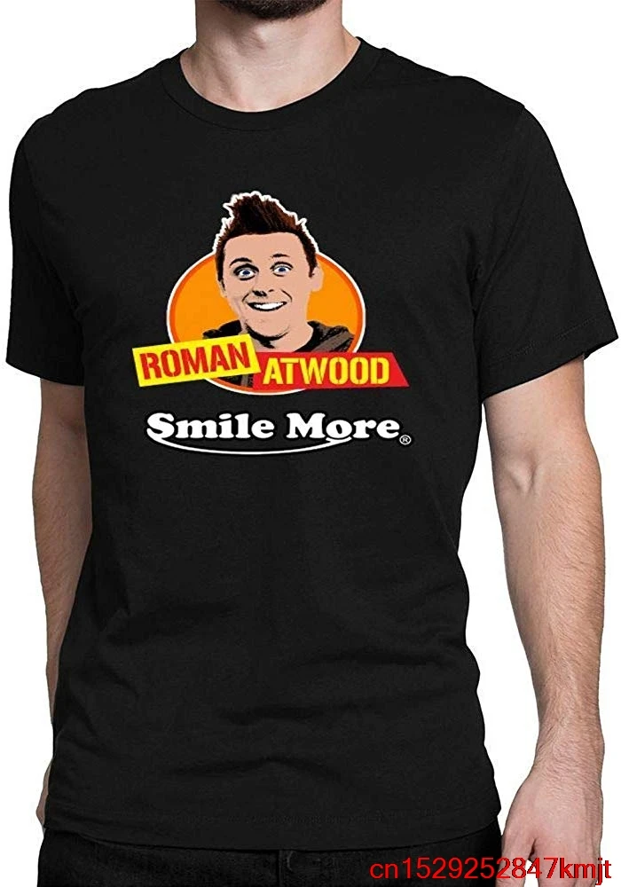 FGHFG Мужская римская Atwood Smile More Fashion Cool футболка с коротким рукавом | одежда
