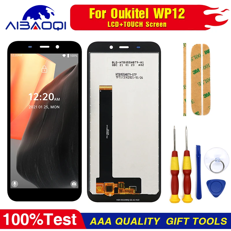 

New Original 5.5 Inch OUKITEL WP12 WP12 Pro LCD Display Touch Screen Digitizer Assembly 100% New Original LCD Touch Digitizer