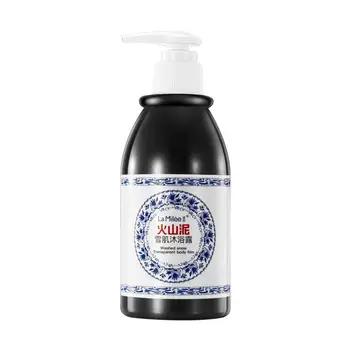 

250ml Hot Volcanic Mud Body Wash Shower gel Whitening Body Exfoliating Moisturizing Bathing Cream D3I3