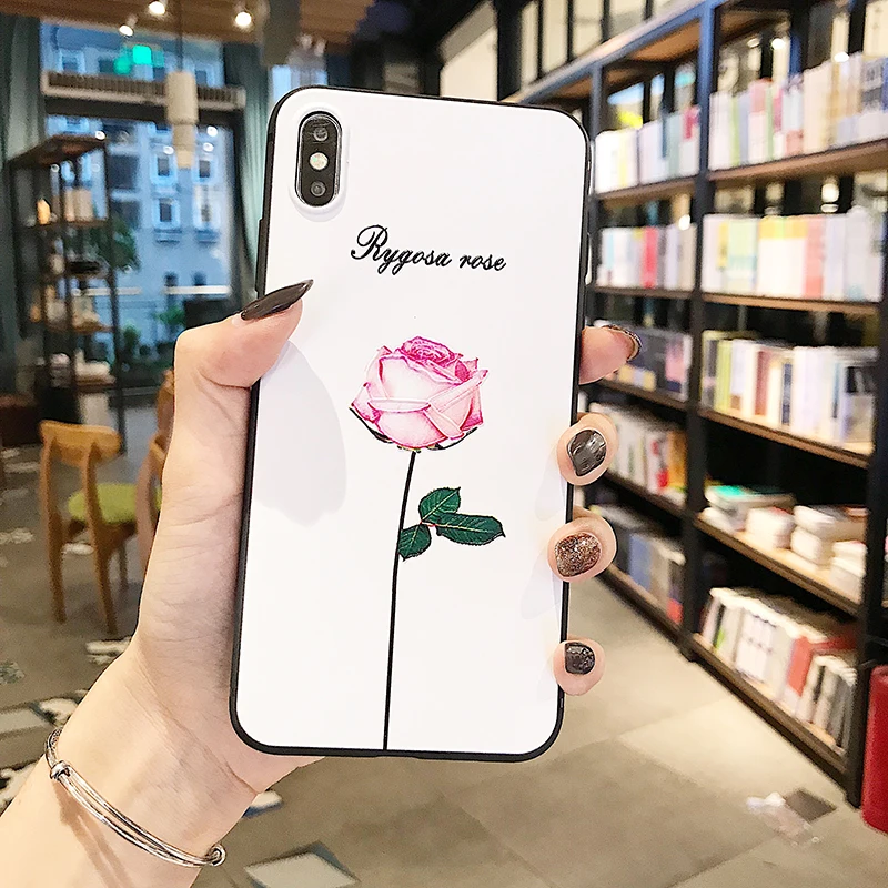 Милый кактус для отдыха в ночном клубе, чехол для телефона для iphone 7 6s 8, 6 Plus, 7 plus, чехол Обложка для Apple iphone XR X XS Макс 5 5S se чехол силиконовый черный - Цвет: 16