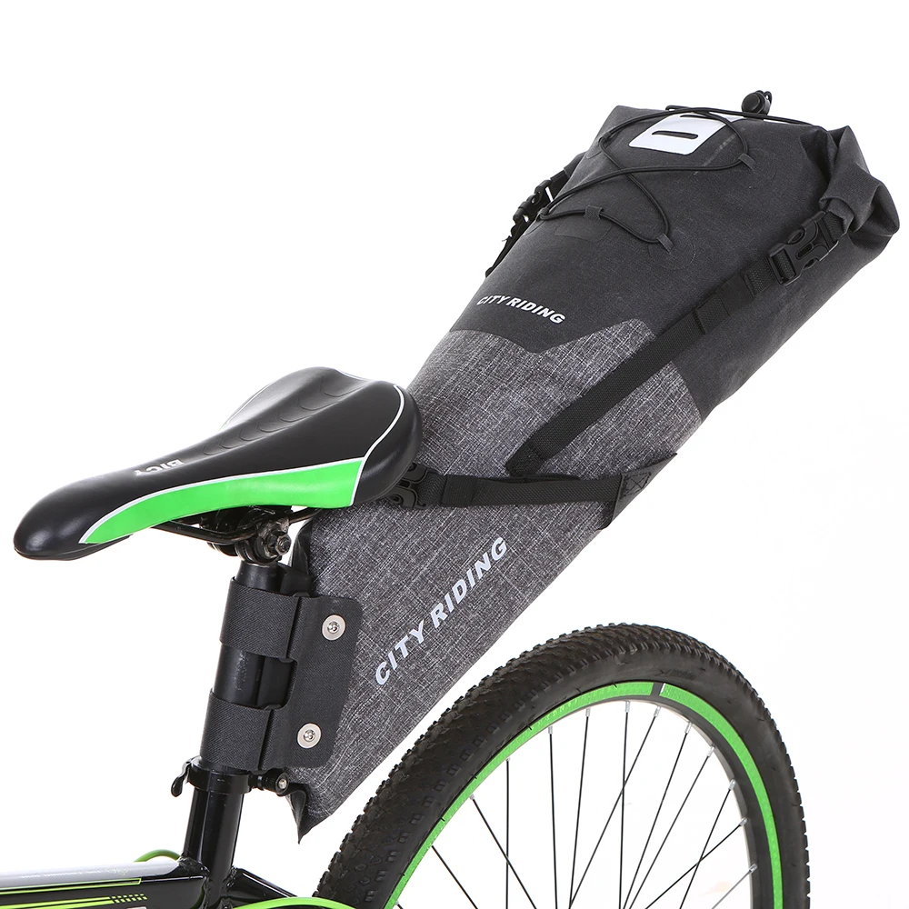 

Cycling Bags 12-14L Bike Large Saddle Bag Cycling Rear Bag Waterproof Cycling Rear Pannier Bike Tail Storage Bag