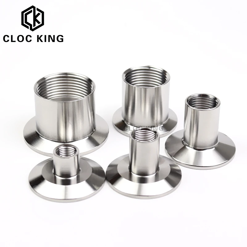 1/8&rdquo; 1/4&ldquo; 1/2" 3/4&rdquo; 1&rdquo; 1-1/4&rdquo; BSPT Sanitary Stainless Steel SS304/316L Female Threaded Ferrule Pipe Fittings Tri-Clamp Adapters hose pipe fitting,pipe fitting,water pipe fitting