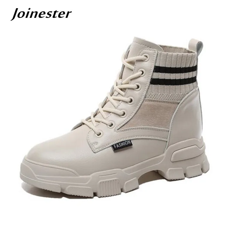 

Women Winter Ankle Boots Lace-up Casual Shoe Vintage Woman Booties Fashion Platform Sneakers for Girls Running Shoes