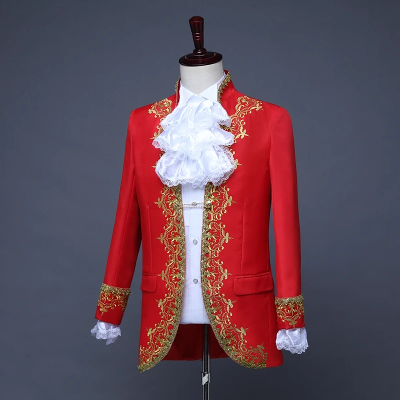 Male Suits England Style Formal Court Dresses Costumes Prom Teams Chorus Stage Costume Wedding Host Men Party Show Outfit DT1376 Male Suits England Style Formal Court Dresses Costumes Prom Teams Chorus Stage Costume Wedding Host Men Party Show Outfit DT1376