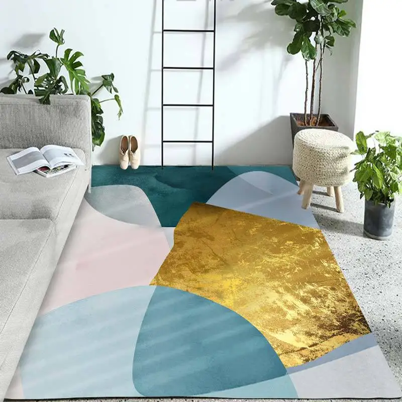 Современные скандинавские абстрактные ковры и ковры для дома, гостиной, винтажный ковер для спальни с каплями воды, большой ковер с 3D принтом - Цвет: 7