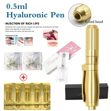 0,5 мл Золотая Регулируемая гиалуроническая ручка с высоким давлением Мезотерапия Мезо ручка губа наполнитель инжектор гиалуроновой кислоты гель для подтяжки губ
