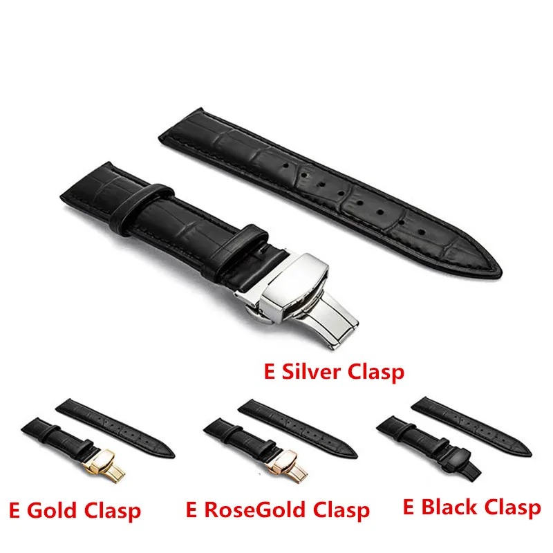 E Genuine Leather Watch Band Strap (4)