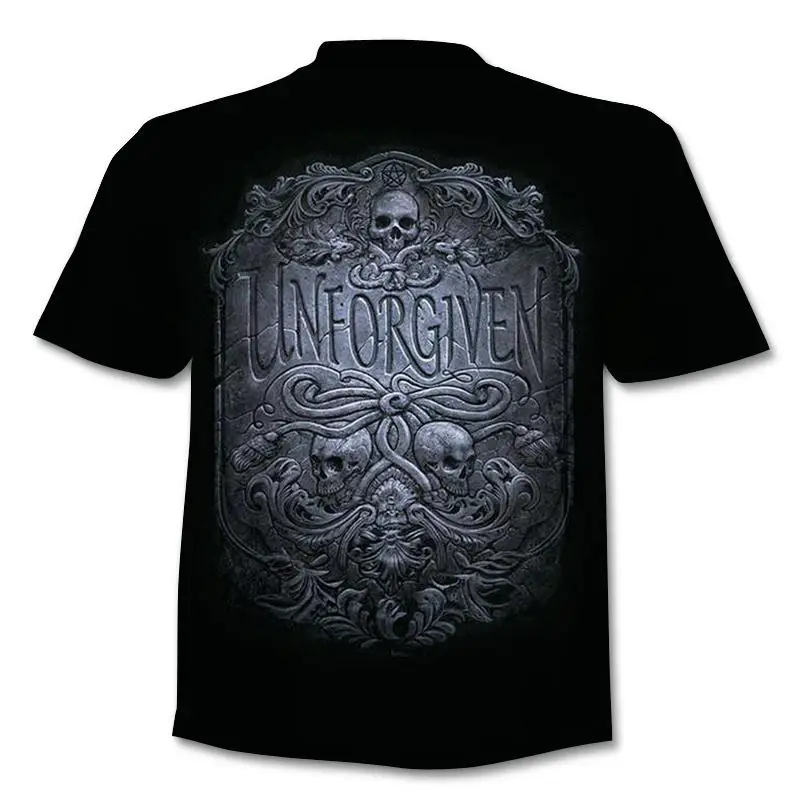 H581733f139c940be9062448e068dbb29H - Fake Jacket Skull Print T-Shirt