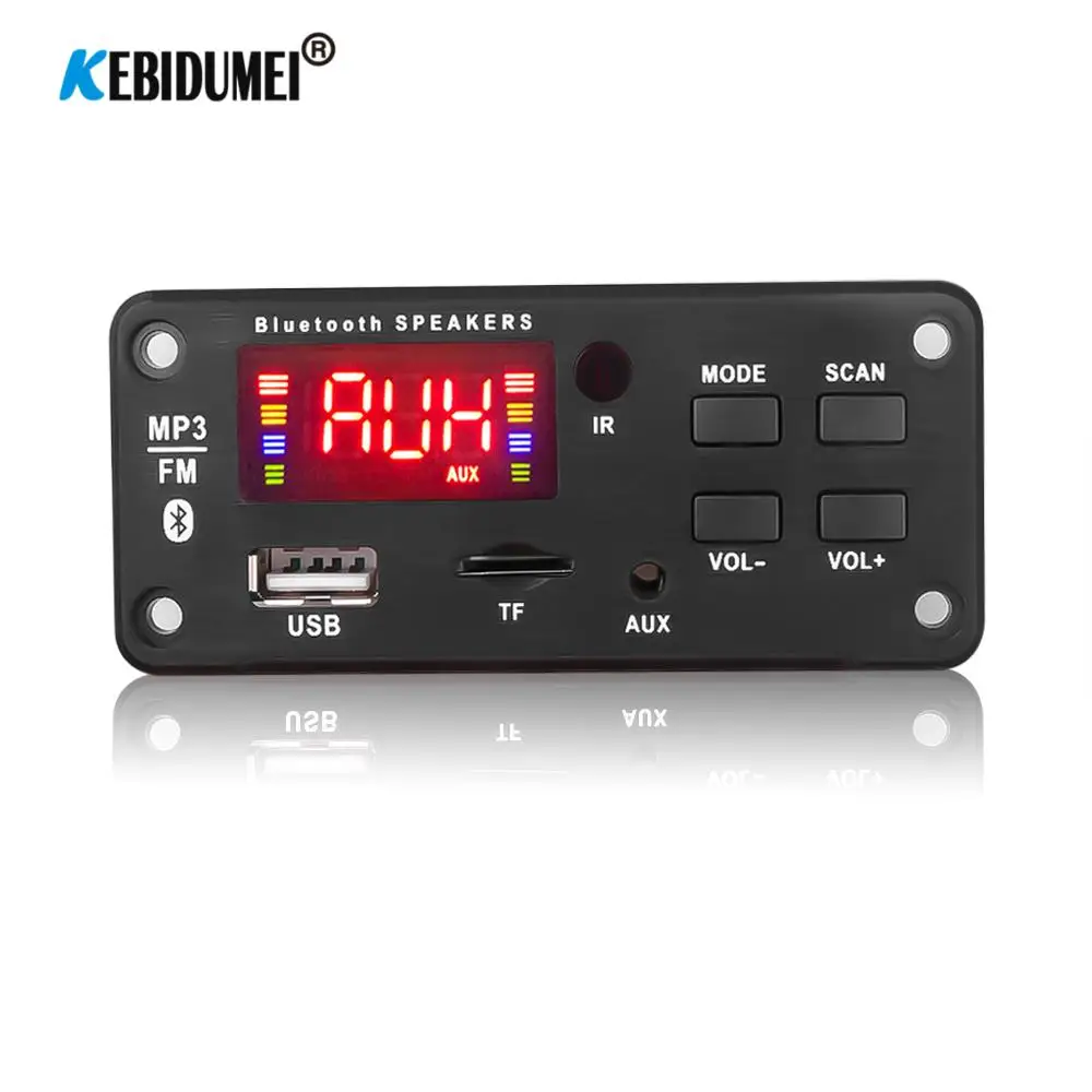 Автомобильный радиоприемник USB AUX 5 12 В Bluetooth 0 mp3 плеер декодер плата поддержка