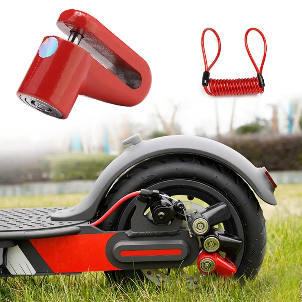 Scooter lock Anti Theft Disc Brakes Lock with Steel Wire for Xiaomi
