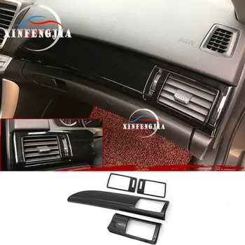 

Fit For Honda Accord 13-17 4pcs Black Center Front Air Outlet Frame Cover Trim