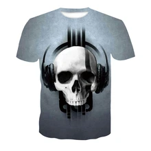 Men clothes 2020 Newest Skull 3D Print T-shirt Men/Women Summer Short Sleeve Leisure Tops Tees Men trend Fashion T-shirt