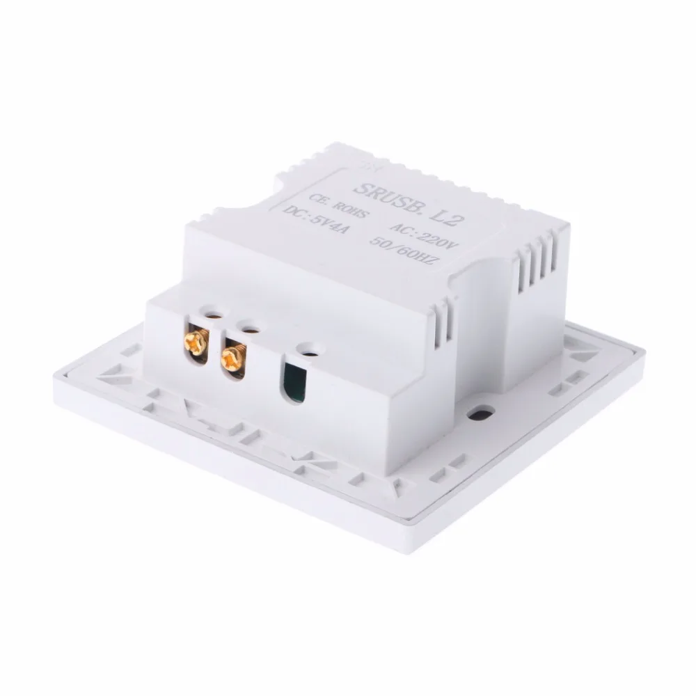 220V 4A 86 Тип 4 Порты usb стены Мощность гнездо адаптера Зарядное устройство Панель Быстрая зарядка розетки 3 Colors1