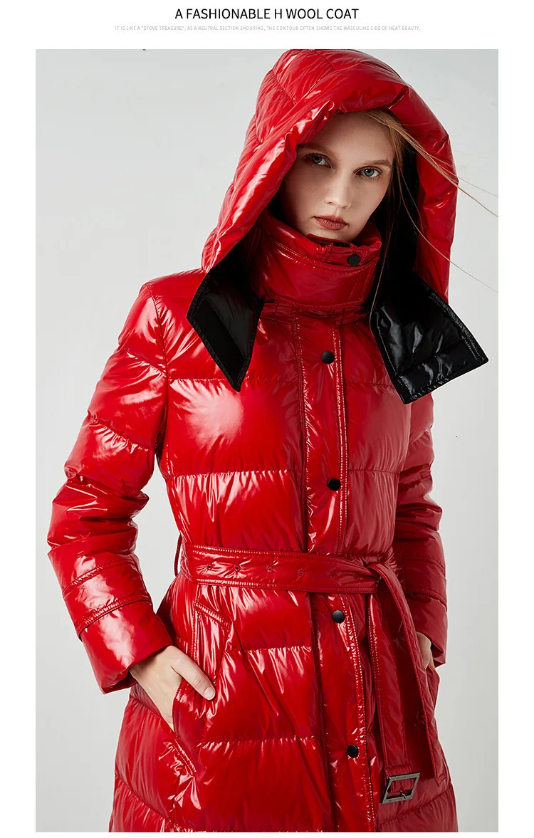 Long Duck Down Jacket Women Winter 2020 