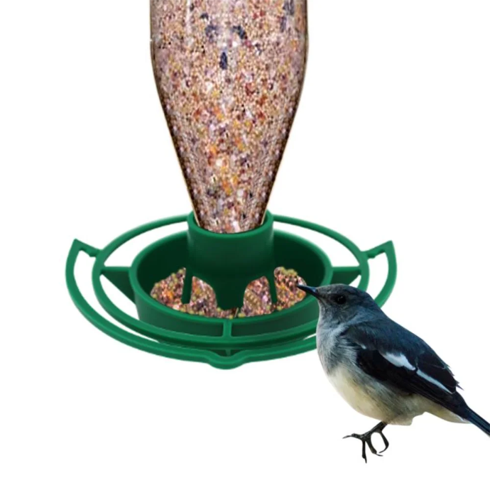 

1Pc Bird Feeder Automatic Hanging Plastic Feed Bowl For Parrot Pigeon Pet Outdoor Indoor Pet Feeding Supplies
