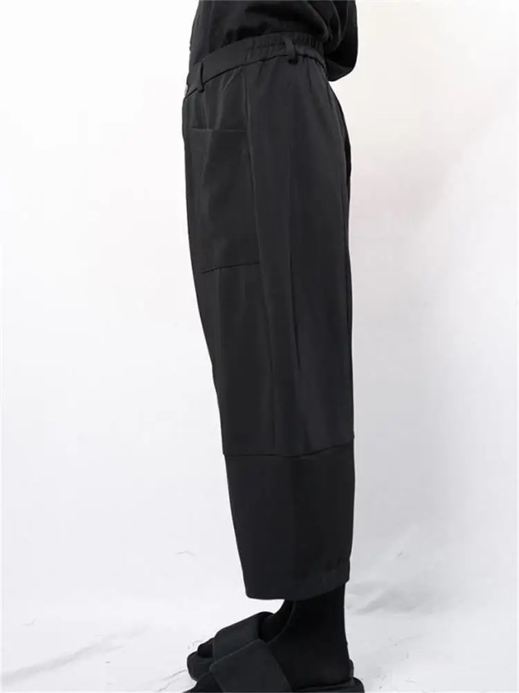 Men's Casual Pants Wide Leg Pants Radish Pants Spring And Autumn New Mountain Style Trend Nine Points Design Tapered Pants