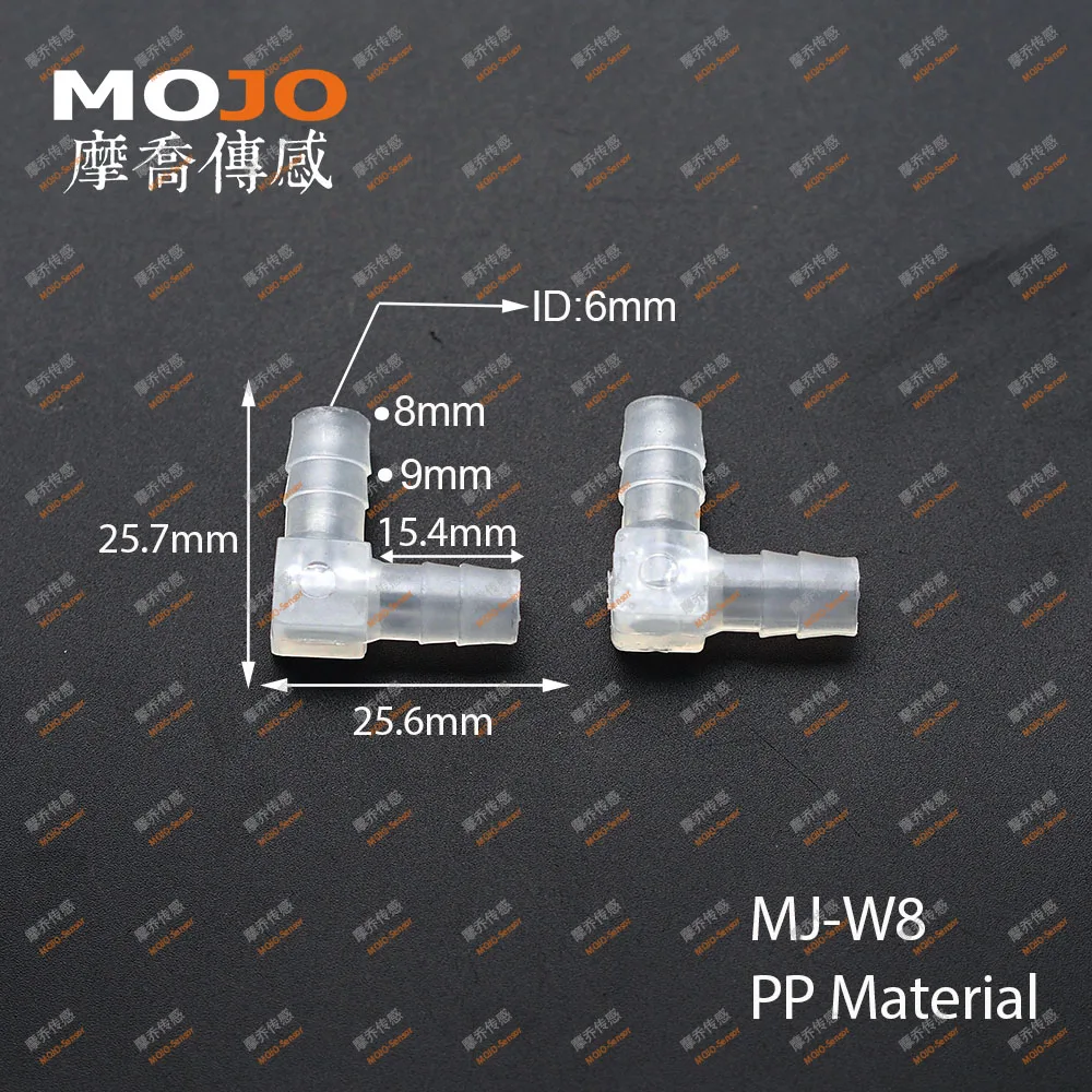 

2019 Free shipping!!MJ-W8 10pcs/lots size for 8mm min out diameter Elbow type hose pipe fittings
