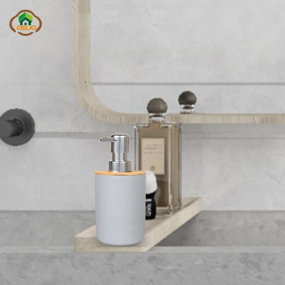 Набор для ванной комнаты MSJO декоративные аксессуары деревянный диспенсер мыла 6