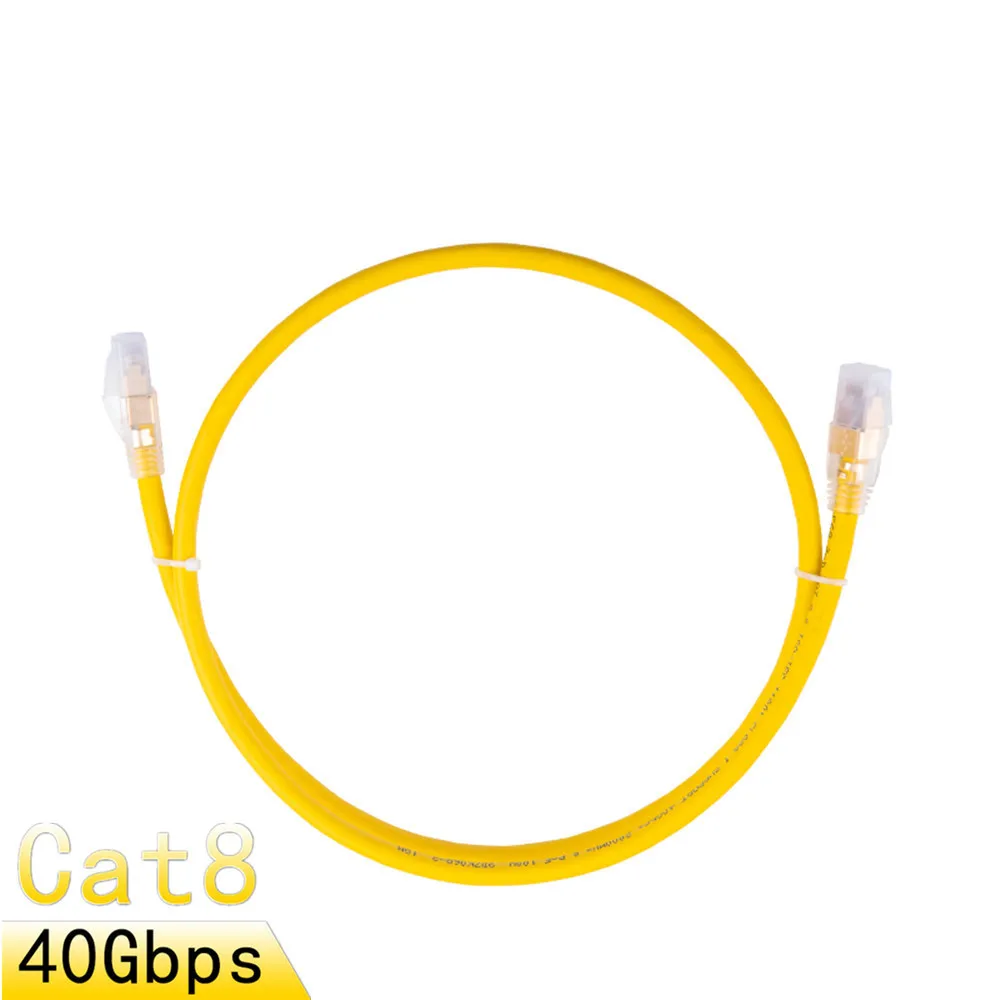 Сетевой кабель Cat8 RJ45 S/FTP 40 Гбит/с/2000 МГц двойное экранирование патч-корд ноутбук