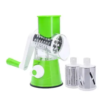 

Stainless Steel Grater Vegetable Shredded Potato Machine Vegetable Grater Manual Cabbage Chopper Kitchen Gadget With 3PCS Blades