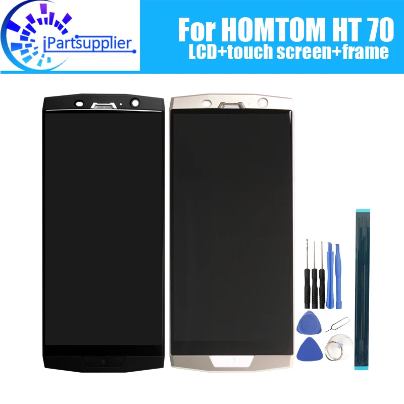 HOMTOM HT70 ЖК-дисплей+ сенсорный экран дигитайзер+ рамка в сборе ЖК+ сенсорный дигитайзер для HOMTOM HT70+ Инструменты