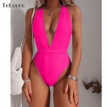 Сексуальный цельный купальник Женская одежда для плавания монокини с пуш-апом Мягкий купальник бандажный купальник купальный костюм Пляжная одежда