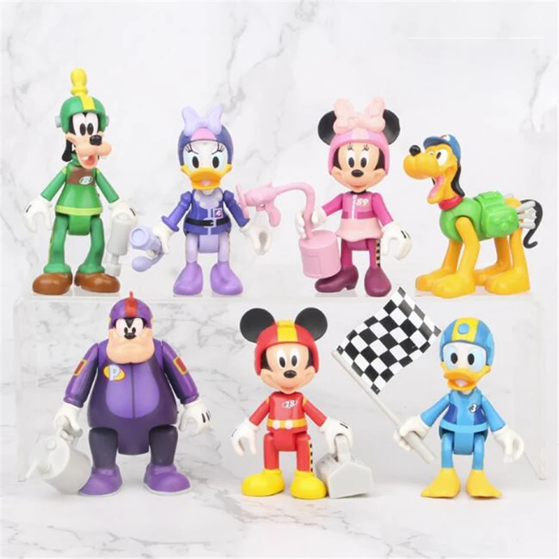 Disney Cartoon DIY Birthday Cake Decoration Mickey Minnie Mouse Donald Duck Cake Topper Kids Favors Baby Shower Party Supplies