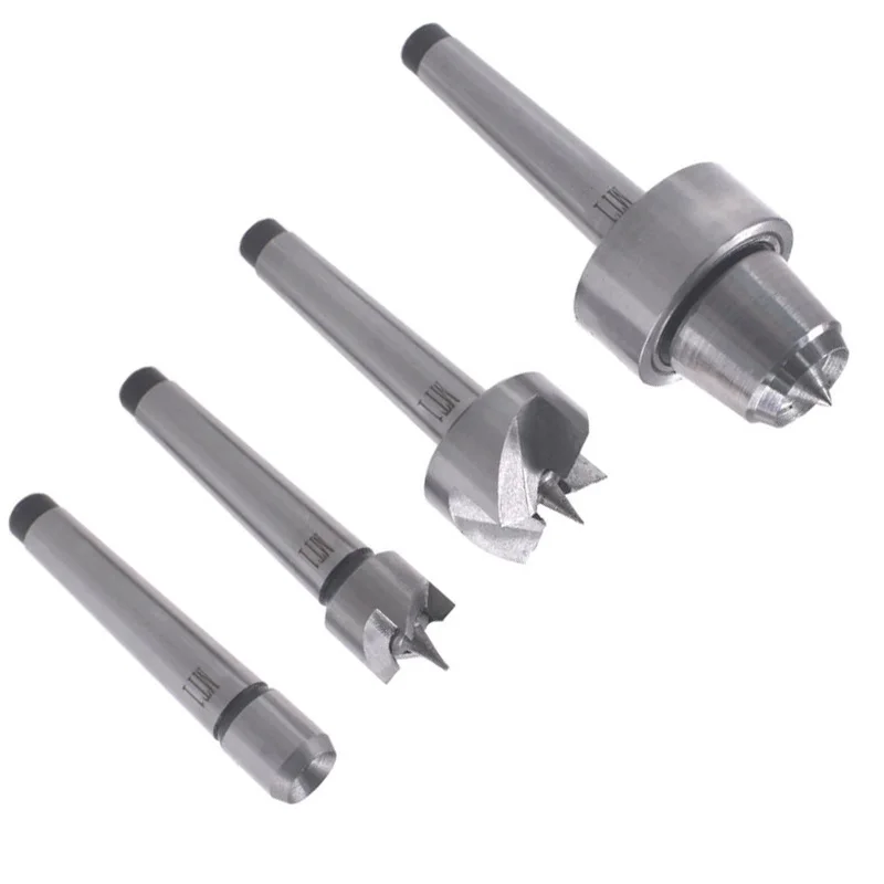 

4* MT1 Live Center Morse Taper Silver 1MT Bearing Lathe Spindle Tools Set Kit