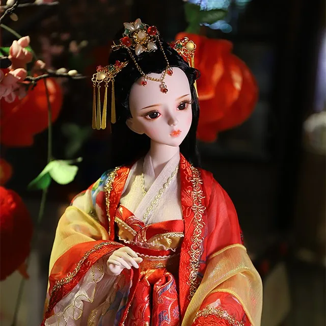DBS 1/3 bjd кукла 62 см шарнирное тело по имени Daqiao, с макияжем и одеждой обувь парик, AI YoSD MSD SD набор игрушка подарок для ребенка DC лати - Цвет: doll and suit
