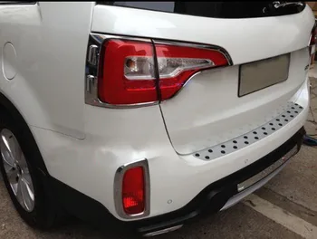 

for Kia Sorento 2013-2014 Chrome Rear Tail Lights Lamp Cover Moulding Trims 4pcs Free Shipping
