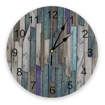 

Art Old Wood Retro Wall Clock Silent Non Ticking Kids Room Decorative Clock for Home Living Room Bedroom