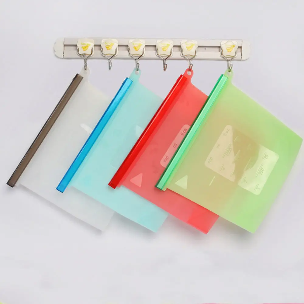 Vacuum Ziplock Packages preservation tray healthy fresh tray storage container kitchen tools 4 pcs 4 pcs(White, red, gree ,blue)