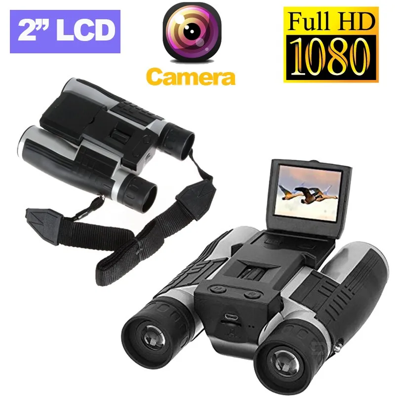 Winait FULL HD 1080p Цифровая видеокамера бинокулярная камера с 2," TFT дисплеем и перезаряжаемой батареей lihitum