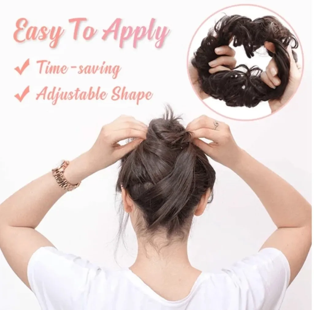 Elastics Scrunchie новейшая мода кудрявые грязные пучки волос кусок скручивание покрытие волосы для наращивания настоящие как человеческие#0