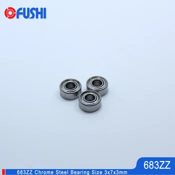 

683ZZ Bearing 3x7x3 mm 10PCS Miniature Deep Groove 683 Z ZZ Ball Bearings 683Z L-730ZZ