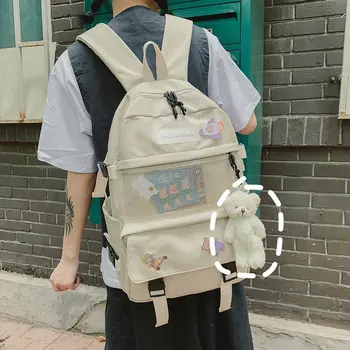 

Women Backpacks for School Teenage Girls 2020 New Fashion Cute Clear Students Bookbag Large Capacity Travel Backpacks