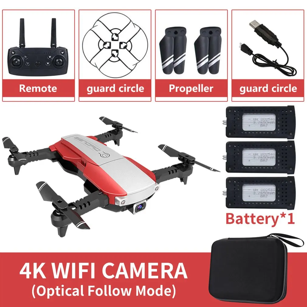 Limited Chance for  LANSENXI-NVO RC Drone 4K Camera Drone WiFi Optical Flow Real Time Aerial Video RC Quadcopter Aircra