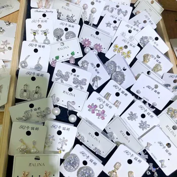 

30 Pairs/lot top quality fashion women earring lot wholesale luxury zircon women wedding earring jewelry lot 201108-121