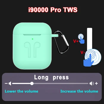 

i90000 Pro TWS Arie 2 Wireless Earphone Press Volume Control Bluetooth 5.0 Earphone 8D Super Bass Earbuds PK i5000 i9000 tws