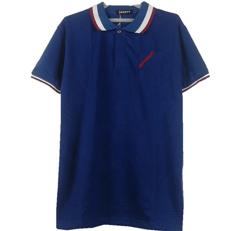 

Coloured Cuff POLO Shirt Short-sleeved Young and Middle-aged Turn-collar shirt Male Summer Leisure polo Shirts Mens shirt