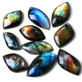 

1PC Top Natural Labradorite Crystal Moonstone Rough Polished JePCwellery Pendant Collectables Colorful Shine Stone Decor