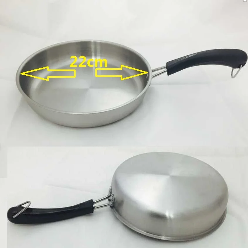 22cm European frying pan. Multi purpose pan with thickening