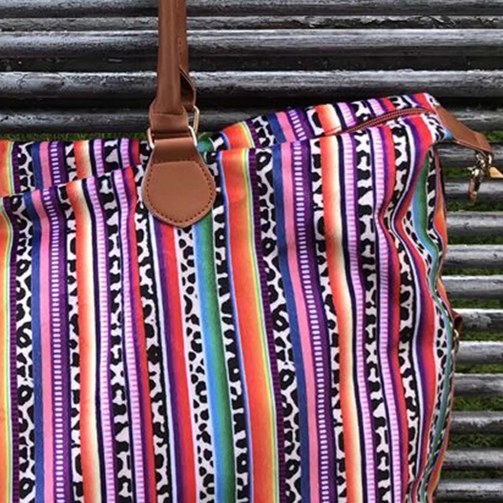 Сумка-тоут с кожаными ручками унисекс модная многофункциональная Большая вместительная кожаная сумка через плечо дорожная сумка#3