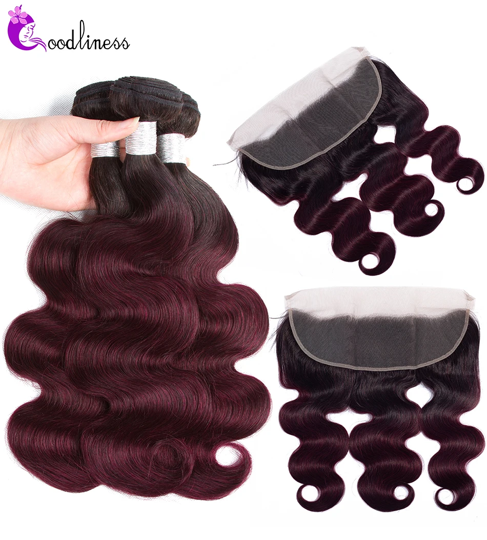 brazilian hair weave bundles with frontal