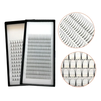 

3D/5D Long Stem Eyelashes Russian Mink Lash Extensions 5 Trays Premade Volume Eyelash Fans Natural Grafting Lashes