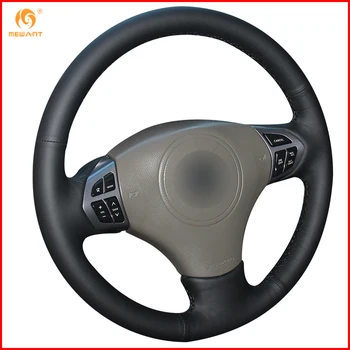 

MEWANT Black Genuine Leather Car Steering Wheel Cover for Suzuki Grand Vitara 2007-2013 Interior Accessories Parts
