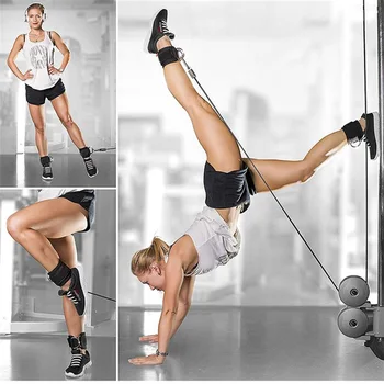 

1 Pair Ankle Straps D Ring Exercises Protector for Fitness Leg Thigh Pulley Lifting G66